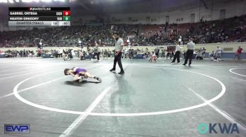 55 lbs Quarterfinal - Gabriel Ortega, CacheWrestlingClub vs Keaton Gregory, Vian Wrestling Club