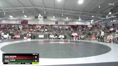 174 lbs Cons. Round 2 - Josh Woyan, Fairmont State vs Riley Davis, Shorter