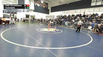 132 lbs Champ. Round 3 - Tyler Mason, La Mirada vs Daniel Diaz-Bentancor, Santa Monica