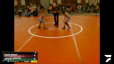 53 lbs Semis & 1st Wrestleback (8 Team) - Mazin Hmidan, Donahue Wrestling Academy vs Canaan Streeter, Ninja Killer