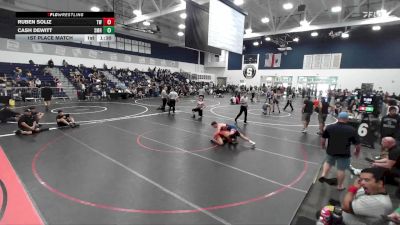 150 lbs 1st Place Match - Ruben Soliz, Tiger Wrestling vs Cash DeWitt, San Marcos HS