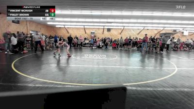 75 lbs Round Of 16 - Vincent Mchugh, Jim Thorpe vs Finley Brown, Guilford