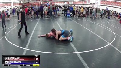 132 lbs Quarterfinal - James Strange, Millard South Wrestling Club vs Zane Woodward, Nebraska