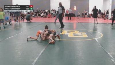 52 lbs Rr Rnd 5 - George Gerasimov, Mat Warriors Red - BK8E vs Lucas Humbertson, Team Gotcha - BK8E