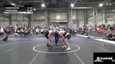 250 lbs Cons. Round 2 - Xander Swoyer, Sunflower Kids vs Landon Sweat, Trailblazer