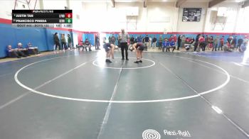 Boys 132 lbs Cons. Round 2 - Justin Tan, Lynbrook Boys vs Francisco Pineda, Serra Boys