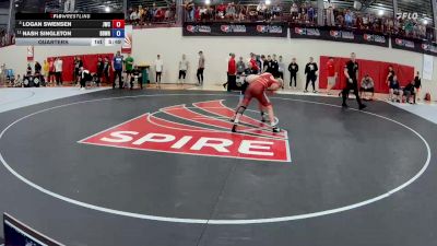 65 kg Quarters - Logan Swensen, Jackrabbit Wrestling Club vs Nash Singleton, Beaver Dam Wrestling Regional Training Center
