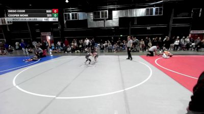 54 lbs Quarterfinal - Diego Coor, Manu WC vs Cooper Monk, Trybe