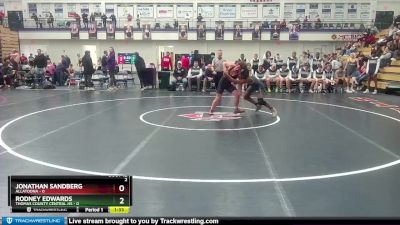 138 lbs Quarters & 1st Wb (16 Team) - Jonathan Sandberg, Allatoona vs Rodney Edwards, Thomas County Central HS