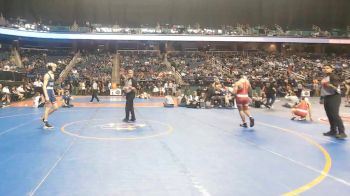 4A 132 lbs Quarterfinal - Carson Manuel, Central Davidson High School vs Cameron Gue, Mount Pleasant High School