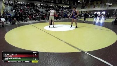 215 lbs Champ. Round 1 - Alan Cortez, Mission Hills vs Jordan Schwarm, Ukiah