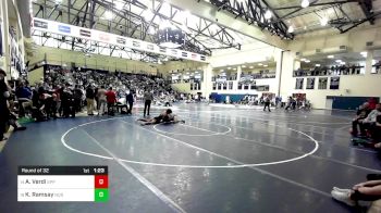 172 lbs Round Of 32 - Anthony Verdi, St. Peter's Prep vs Keegan Ramsay, Notre Dame Green Pond