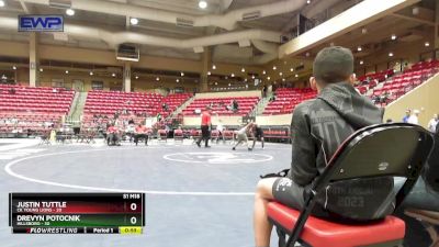 120 lbs Cons. Semi - Drevyn Potocnik, Hillsboro vs Justin Tuttle, CK Young Lions