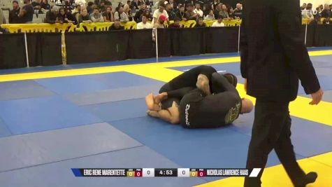 Nicholas Lawrence Haas vs Eric Rene Marentette 2024 World IBJJF Jiu-Jitsu No-Gi Championship