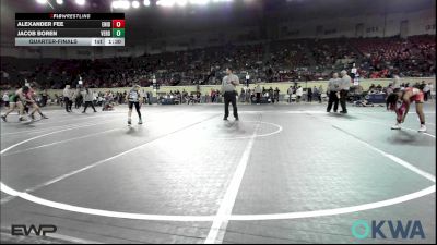 92 lbs Quarterfinal - Alexander Fee, Enid Youth Wrestling Club vs Jacob Boren, Verdigris Youth Wrestling