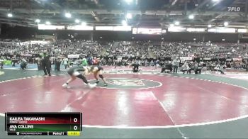 132 lbs Quarterfinal - Kailea Takahashi, Forest Grove vs Ava Collins, Vale