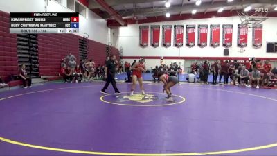 138 lbs Cons. Round 1 - Kiranpreet Bains, Modesto College vs Ruby Contreras Martinez, Fresno City College