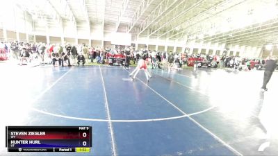 106 lbs Cons. Round 3 - Steven Ziegler, WY vs Hunter Hurl, UT