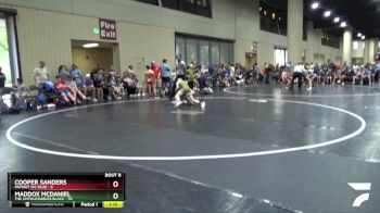 100 lbs Round 3 (6 Team) - Maddox McDaniel, The Untouchables Black vs Cooper Sanders, Patriot WC Blue