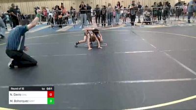 62 lbs Round Of 16 - Nehemiah Davis, Coalinga Roughnecks vs Martín Bohorquez, North Valley RTC