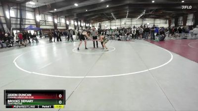 160 lbs Champ. Round 1 - Brooks Demary, Team Prestige vs Jaxon Duncan, Cougars Wrestling Club