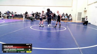 94-99 lbs Round 3 - Finn Devine, Charger Wrestling Club vs Ledger Quinney-Packard, Charger Wrestling Club