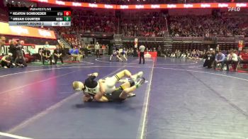 2A-120 lbs Champ. Round 2 - Keaton Schroeder, Atlantic vs Urijah Courter, West Marshall