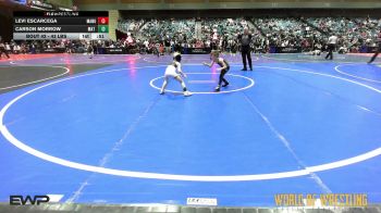 43 lbs Consi Of 16 #2 - Levi Escarcega, MANU WC vs Carson Morrow, Mat Demon Wrestling Club