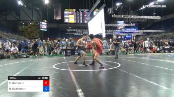 182 lbs Cons 16 #1 - Owen Warren, South Dakota vs Mahonri Rushton, Oregon