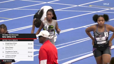 High School Girls' 200m, Finals 18 - Age 13-14