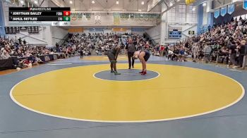 285 lbs 5th Place Match - Jahlil Settles, St Georges Tech HS vs Jonythan Bailey, First State Military Academy