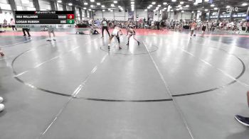 95 lbs Rr Rnd 1 - Mia Williams, The Hunt Wrestling Club Black vs Logan Rubish, All-American Wrestling Club Red