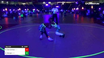 49 lbs Consolation - Oliver Cervantes, El Paso Wildcats vs Kaden Sergio, Hammer Time Wrestling Academy