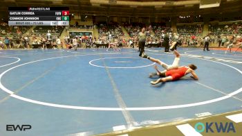 73 lbs Rr Rnd 2 - Gatlin Correa, Fort Gibson Youth Wrestling vs Connor Johnson, Keystone Wrestling Club