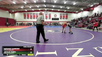 133 lbs Cons. Round 4 - Arthur Parra, Simpson University vs Anthony Garrobo, Arizona Christian