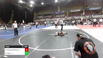 62 lbs Final - Hunter Rauschenberger, Pomona Elite vs Orlando Vigil, Pueblo County WC