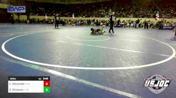 80 lbs Consolation - Cam Alexander, Chickasha Youth Wrestling vs Quintez Simpson, L-Town Titans