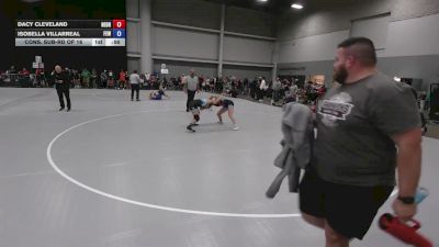 130 lbs Cons. Sub-rd Of 16 - Isobella Villarreal, Female Elite Wrestling vs Dacy Cleveland, Nebraska