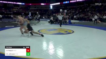 165 lbs 7th Place - Arjun Nagra, Vacaville vs Brodie Johnson, Pitman