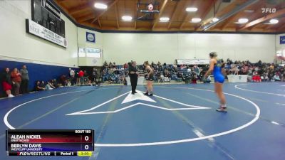 145 lbs Semifinal - Aleah Nickel, Unattached vs Berlyn Davis, Westcliff University