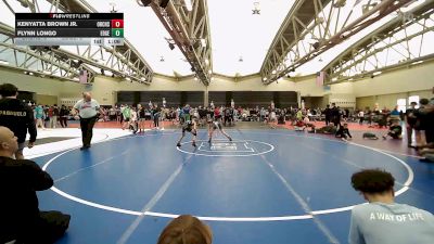 73 lbs Semifinal - Kenyatta Brown Jr., Orchard South MS vs Flynn Longo, Edge Wrestling