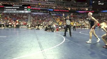 2A-138 lbs Cons. Round 2 - Jaxson Miller, North Butler-Clarksville vs Brennan Baschke, Okoboji/HMS