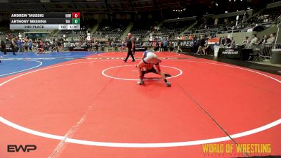77 lbs 2nd Place - Andrew Taussig, Greater Heights Wrestling vs Anthony Messina, The Outsiders Wrestling Club