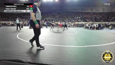 B4A-144 lbs Semifinal - Iziah Tusler, Cushing vs Trenton Bell, Ft. Gibson