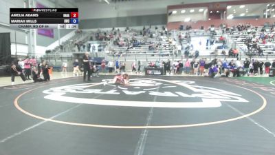 55 kg Champ. Rd Of 64 - Amelia Adams, Rabid Dawg vs Mariah Mills, Hilltopper Wrestling Club