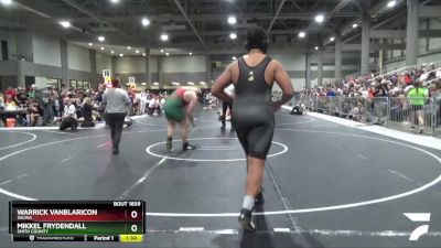 265 lbs Quarterfinal - Mikkel Frydendall, Smith County vs Warrick VanBlaricon, Salina