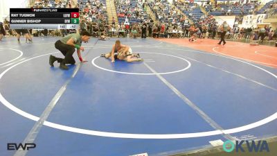 90 lbs Consi Of 8 #2 - Ray Tugmon, Locust Grove Youth Wrestling vs Gunner Bishop, Bristow Elementary Wrestling Club