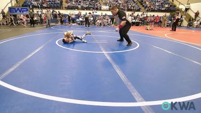 55 lbs Quarterfinal - Kaysen Peters, Dark Cloud Wrestling Club vs Clay Hubler, Warner Eagles Youth Wrestling