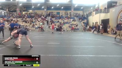 157 lbs Semifinal - Nicholas Hawker, St. Mary`s Ryken vs Sawyer Peck, Gilman School