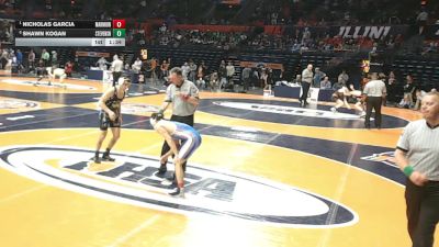 3A 132 lbs Quarterfinal - Nicholas Garcia, Aurora (Marmion Academy) vs Shawn Kogan, Lincolnshire (Stevenson)